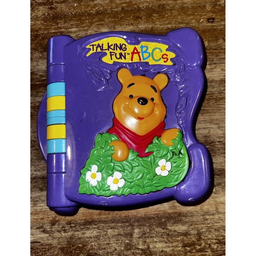 Vintage 1996 Talking Fun ABCs Winnie the Pooh Alphabet Learning Toy Book WORKS